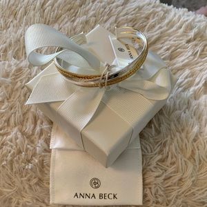 Anna Beck Mixed Metal Twisted Cuff-Gold & Silver
